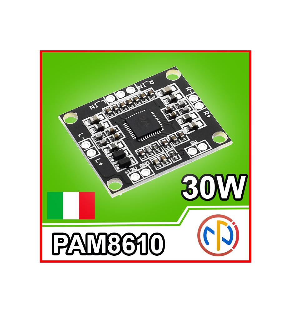 Modulo Amplificatore CLASSE D 2x15W 30W PAM8610