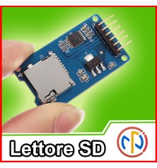 Modulo Lettore Micro SD card mini TF card reader module SPI Arduino