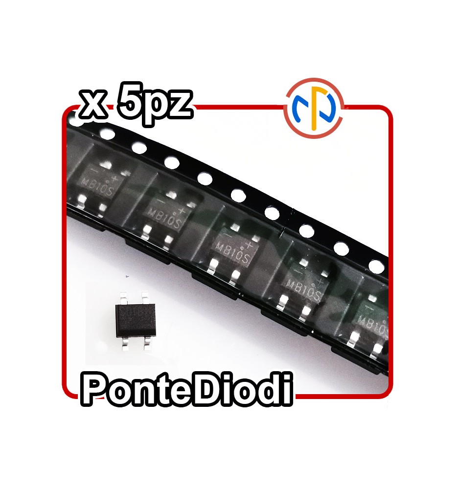 ponte a diodi SMD mb10s 1000v SOP4