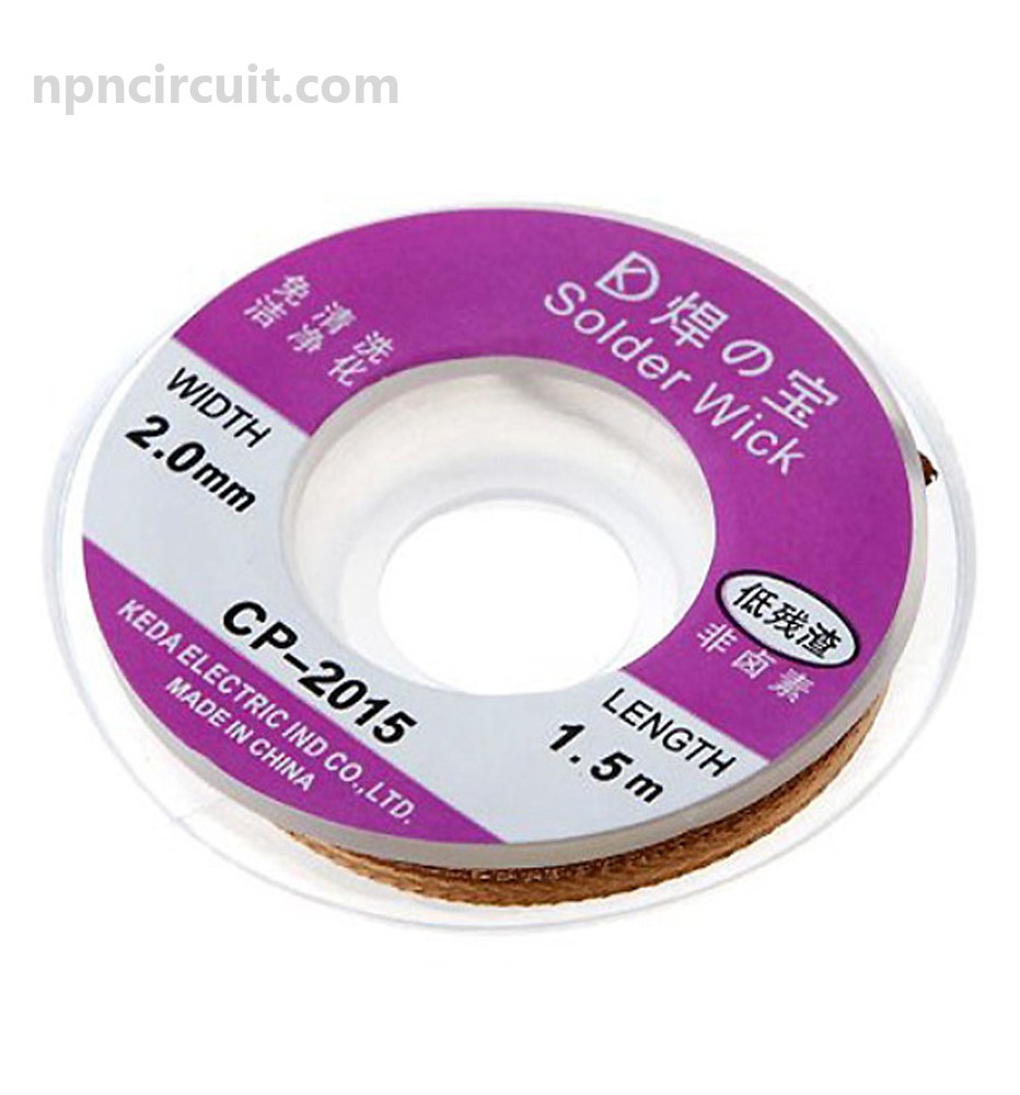 treccia dissaldante 5f/1.5Metri 2mm CP-2015 Desoldering Wick