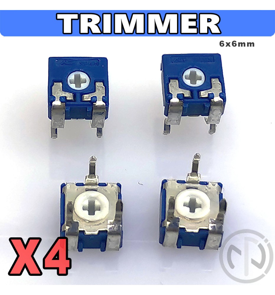 TRIMMER 4K7 orizzontale 6x6mm MONOGIRO