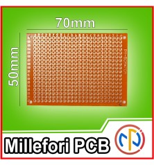 basetta PCB Millefori 5X7CM piastra 2.54mm