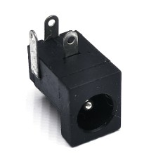 connettore alimetazione dc plug angolare da pcb 2,5x5,5 dc-005
