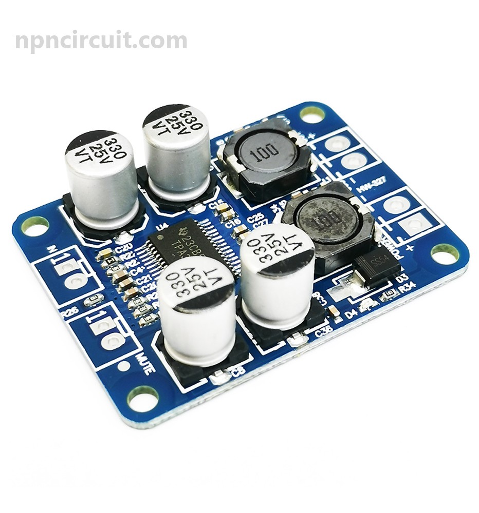 TPA3118 modulo amplificatore 60W 12-24V DC